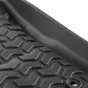 Ram 1500 Floor Liners - Front - Rugged Ridge - Chevron-shape Deep Tread Technology - Black - 2019